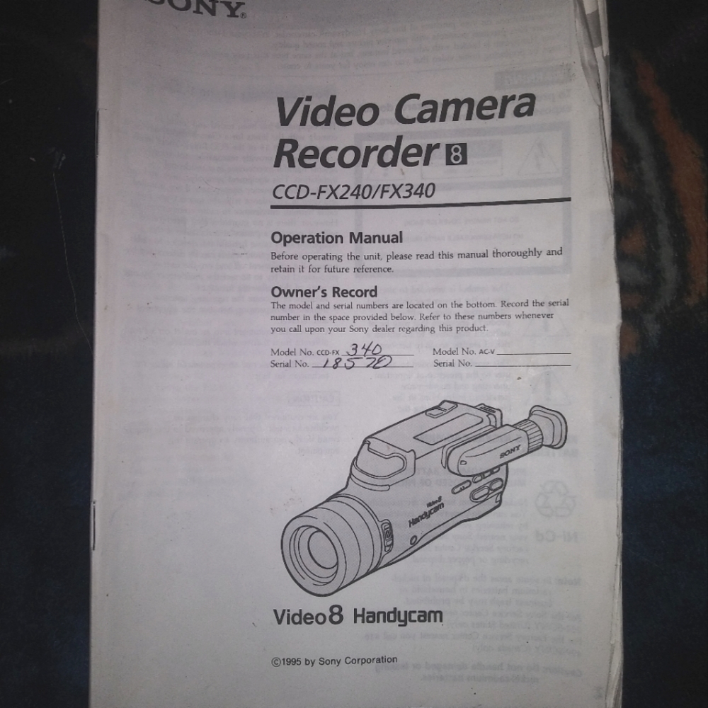 Sony video camera recorder